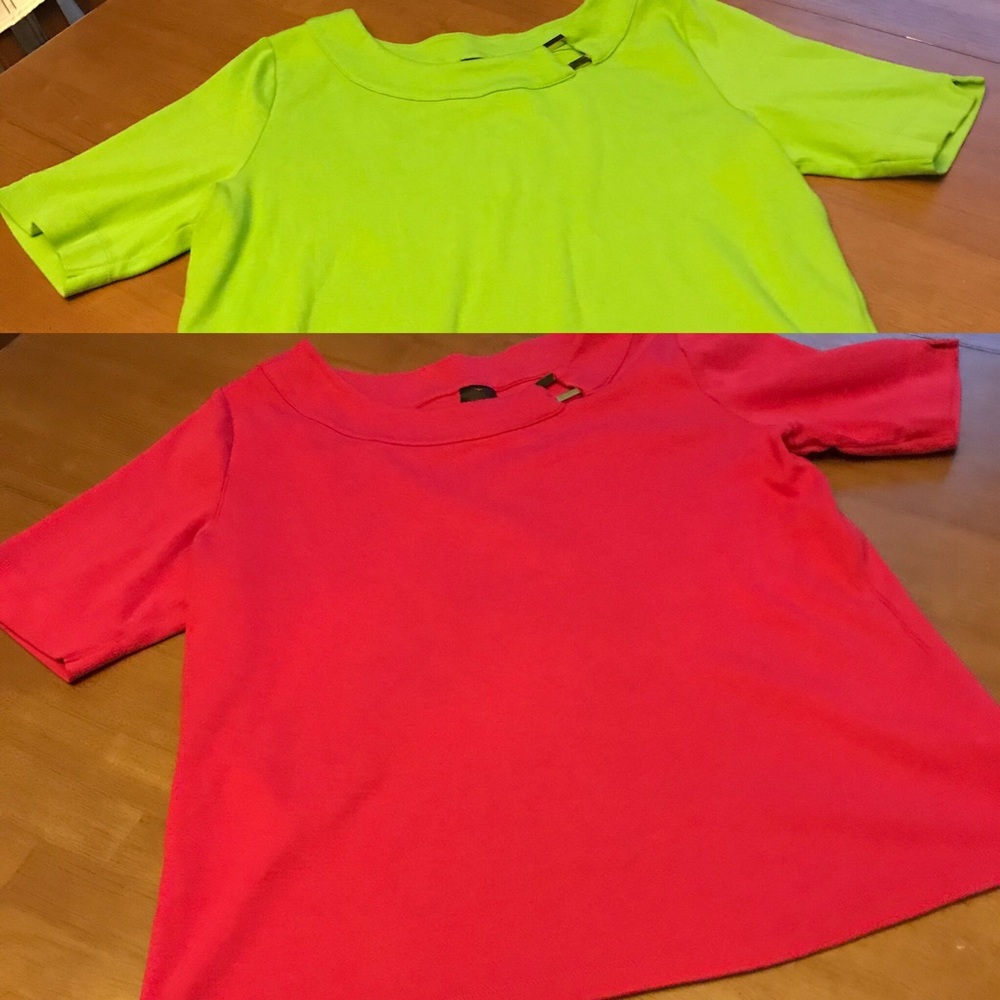 Like New! 2 identical Rafaella tops size XL.